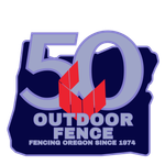 It is a 50th-anniversary logo with a red ribbon.
