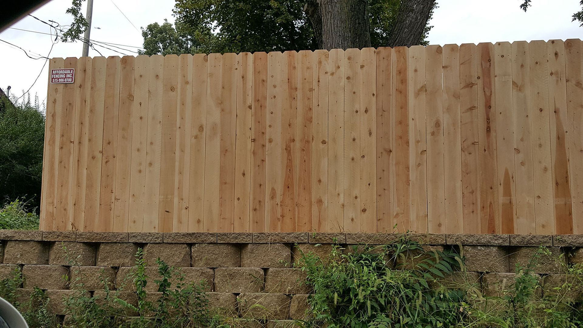 professional wood fencing