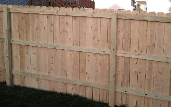 high-quality wooden fence installation