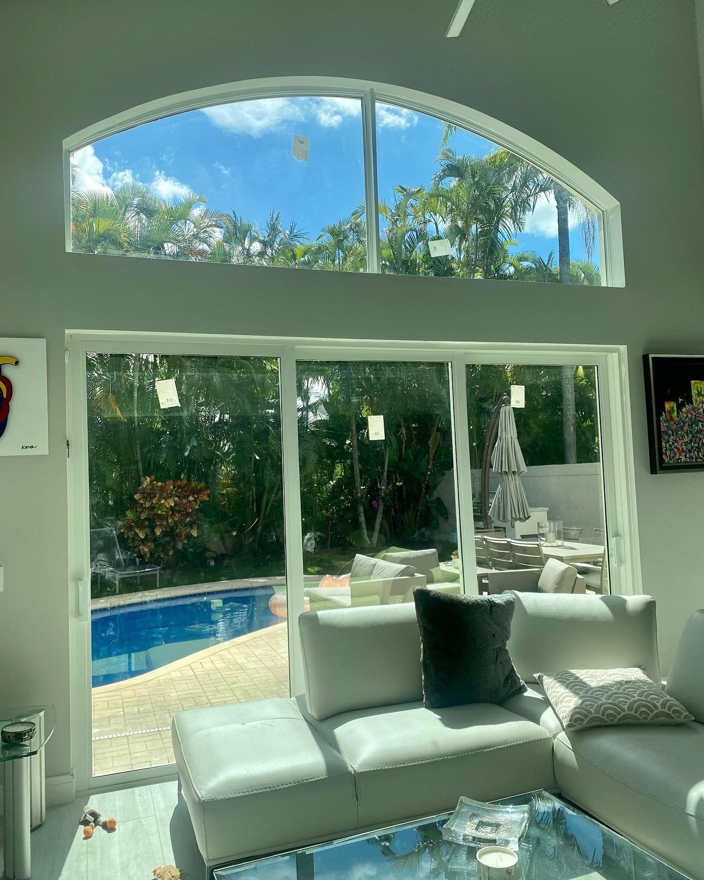 Glass windows for more natural light