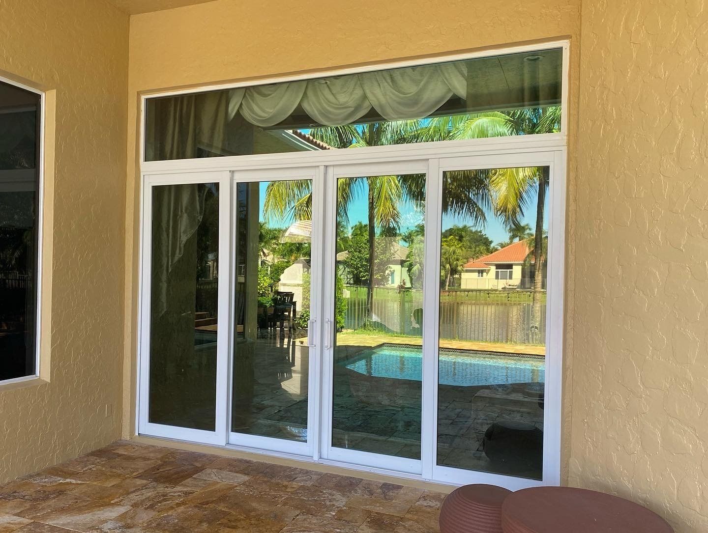 Sliding glass doors