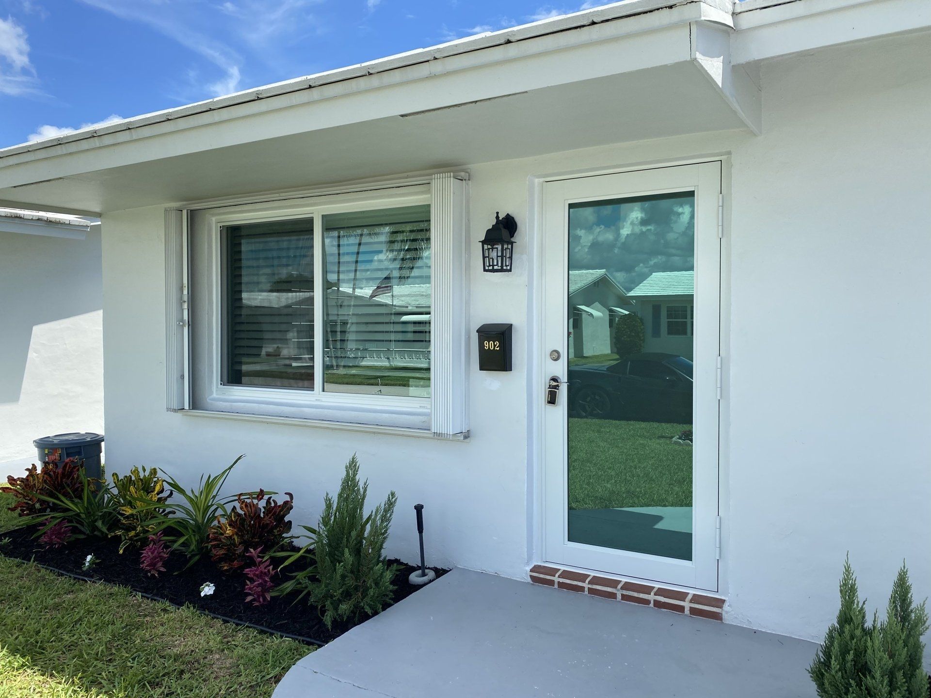 Glass windows and door