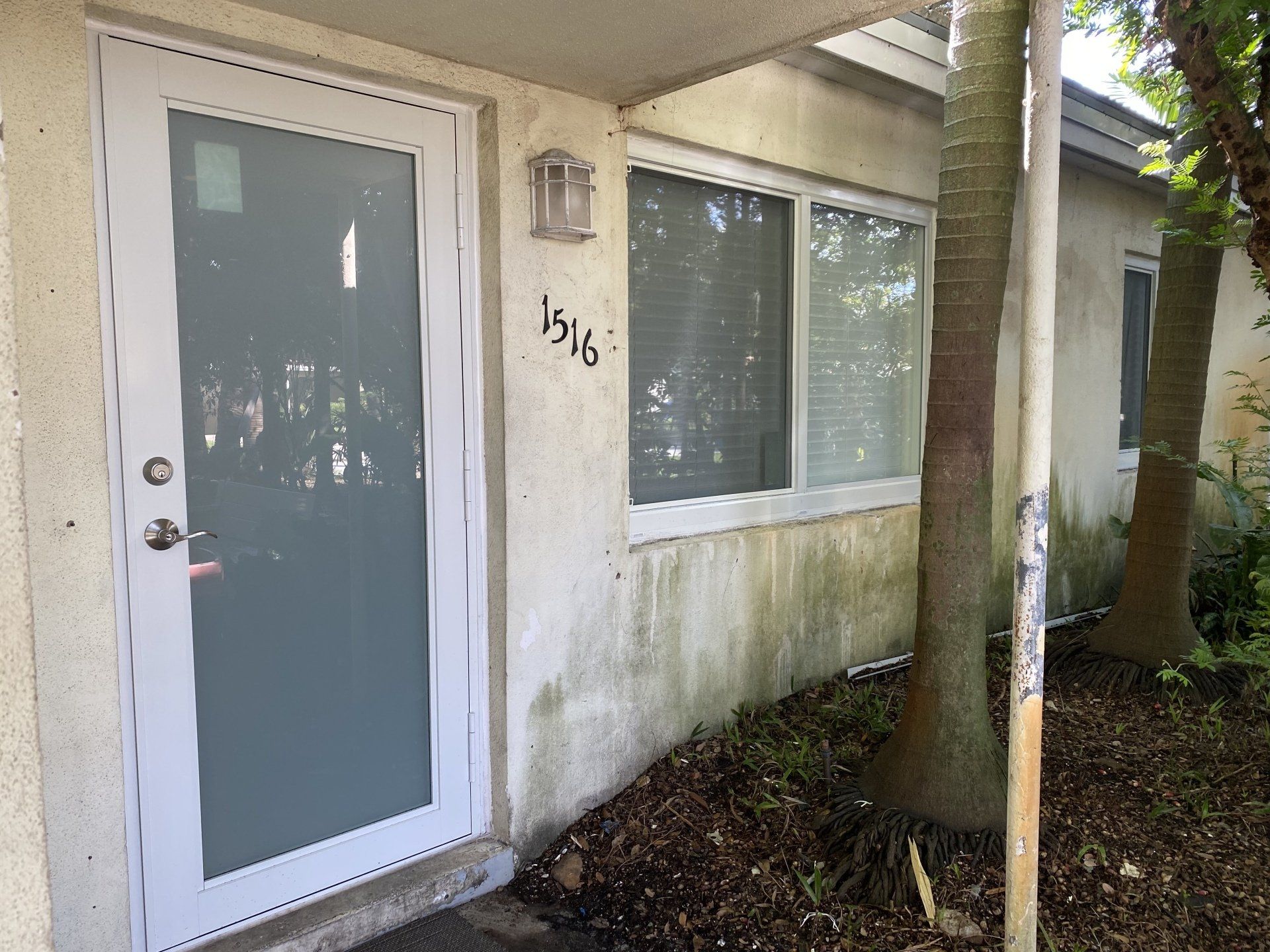 Frosted glass doors and windows