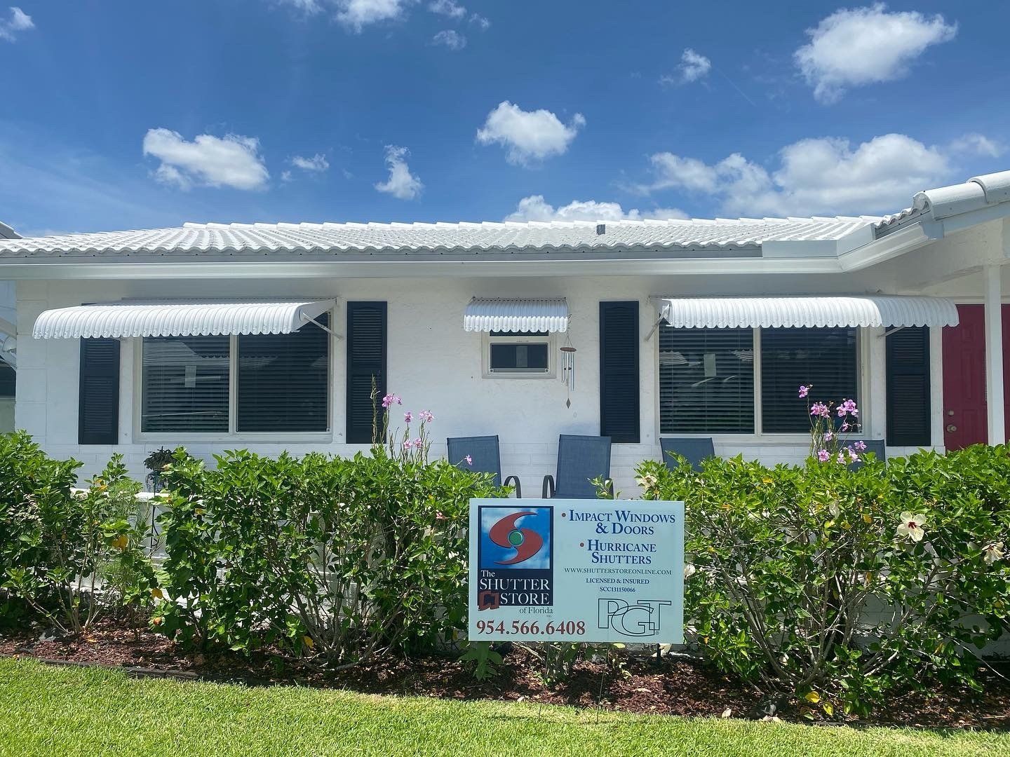 Glass windows and door