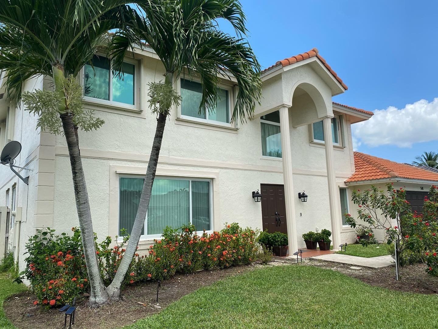 Glass windows and door