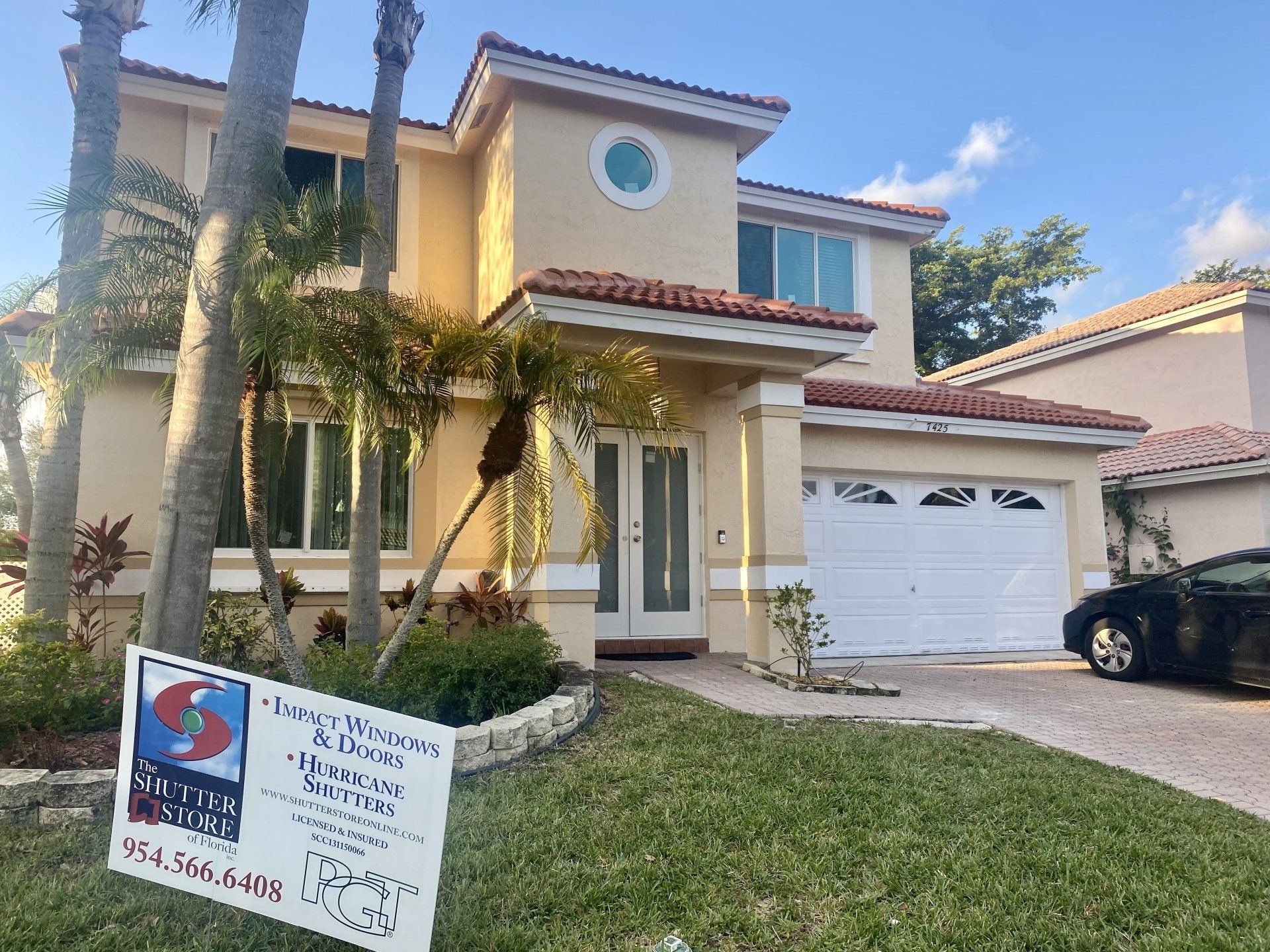 Glass windows and door