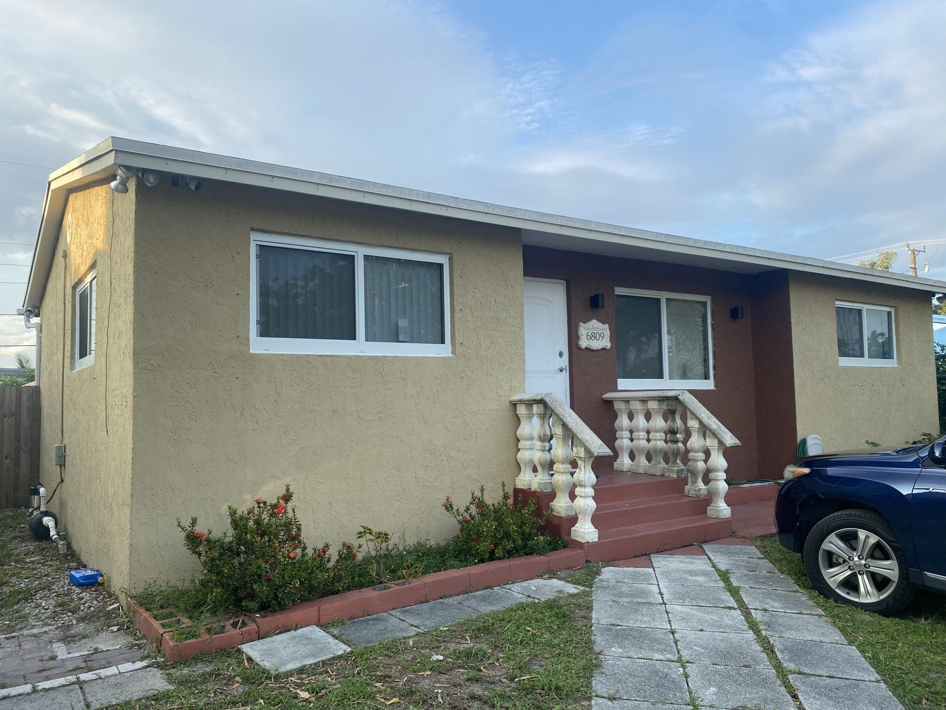 Glass windows and door