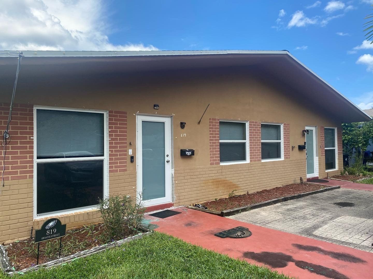 Glass windows and door