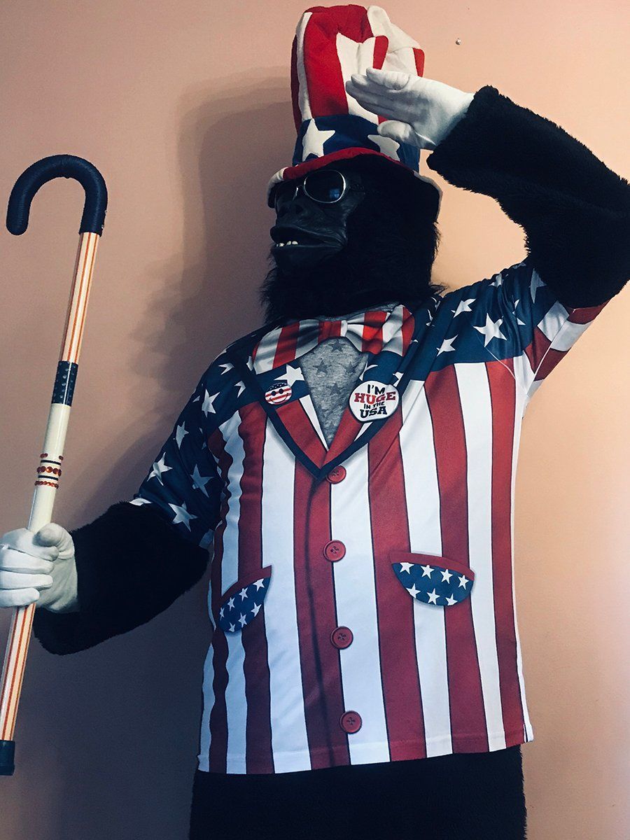 Gorilla-costumed-characters