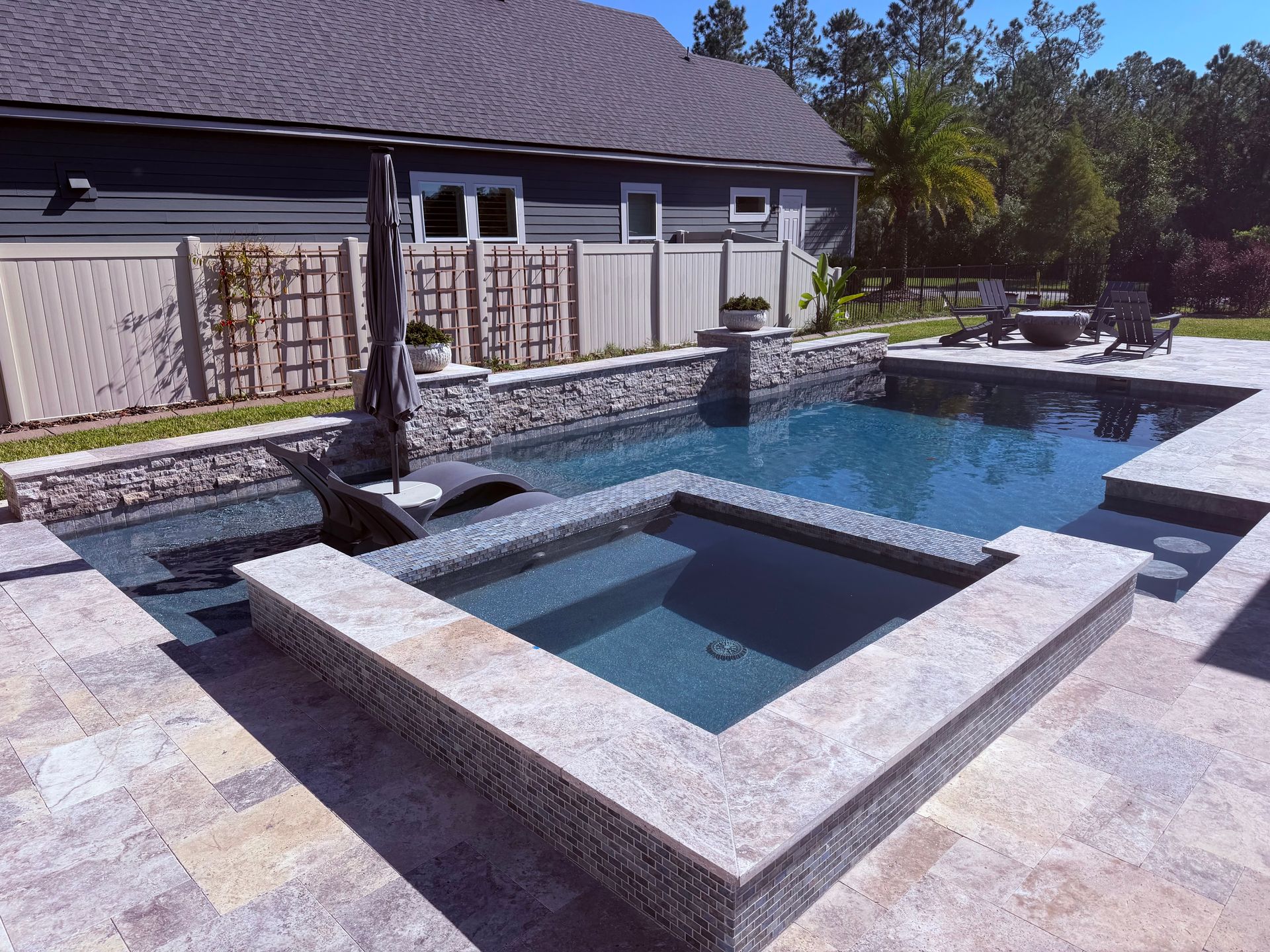 An outdoor pool in the daytime