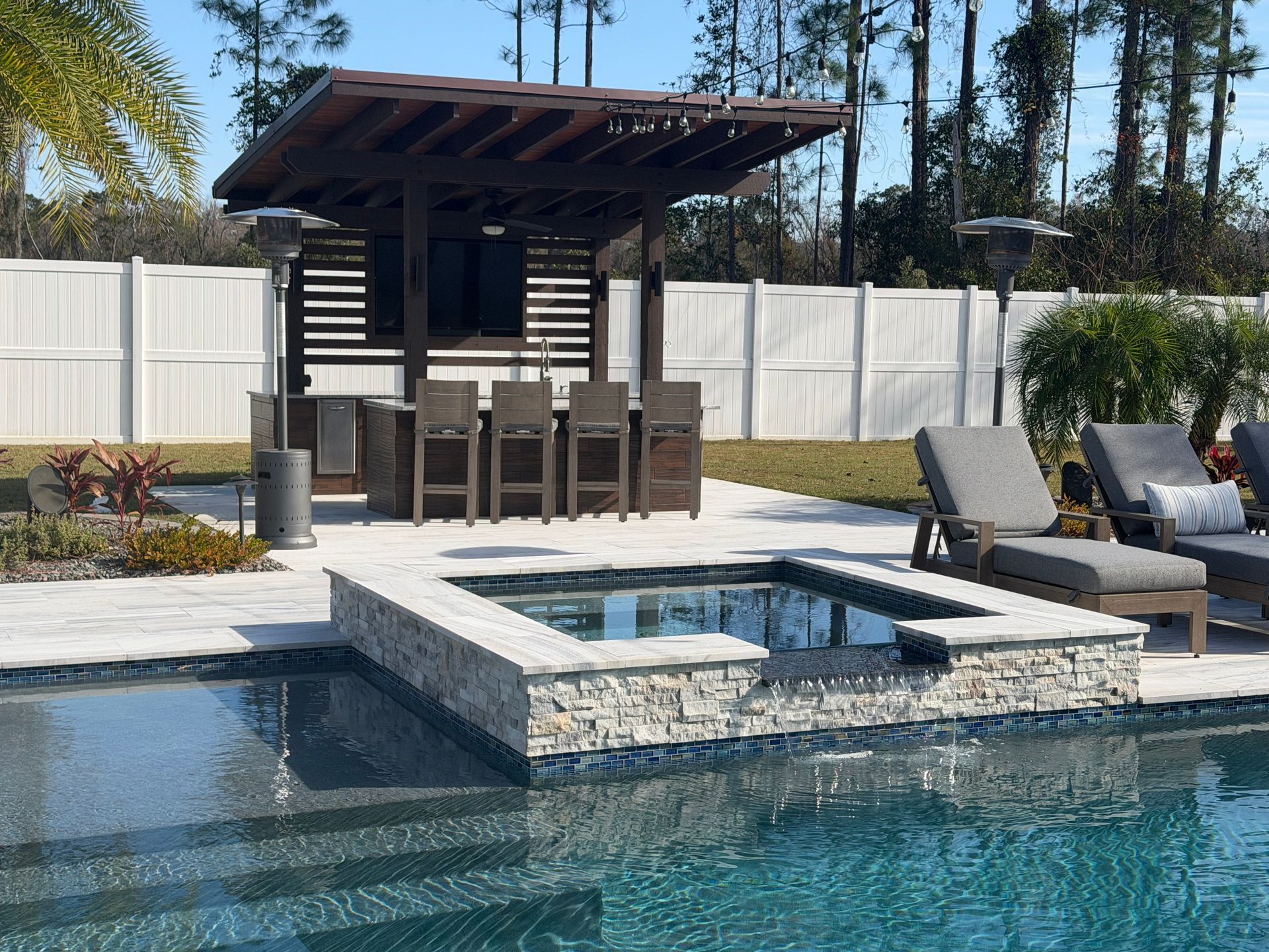 A pool in the daytime