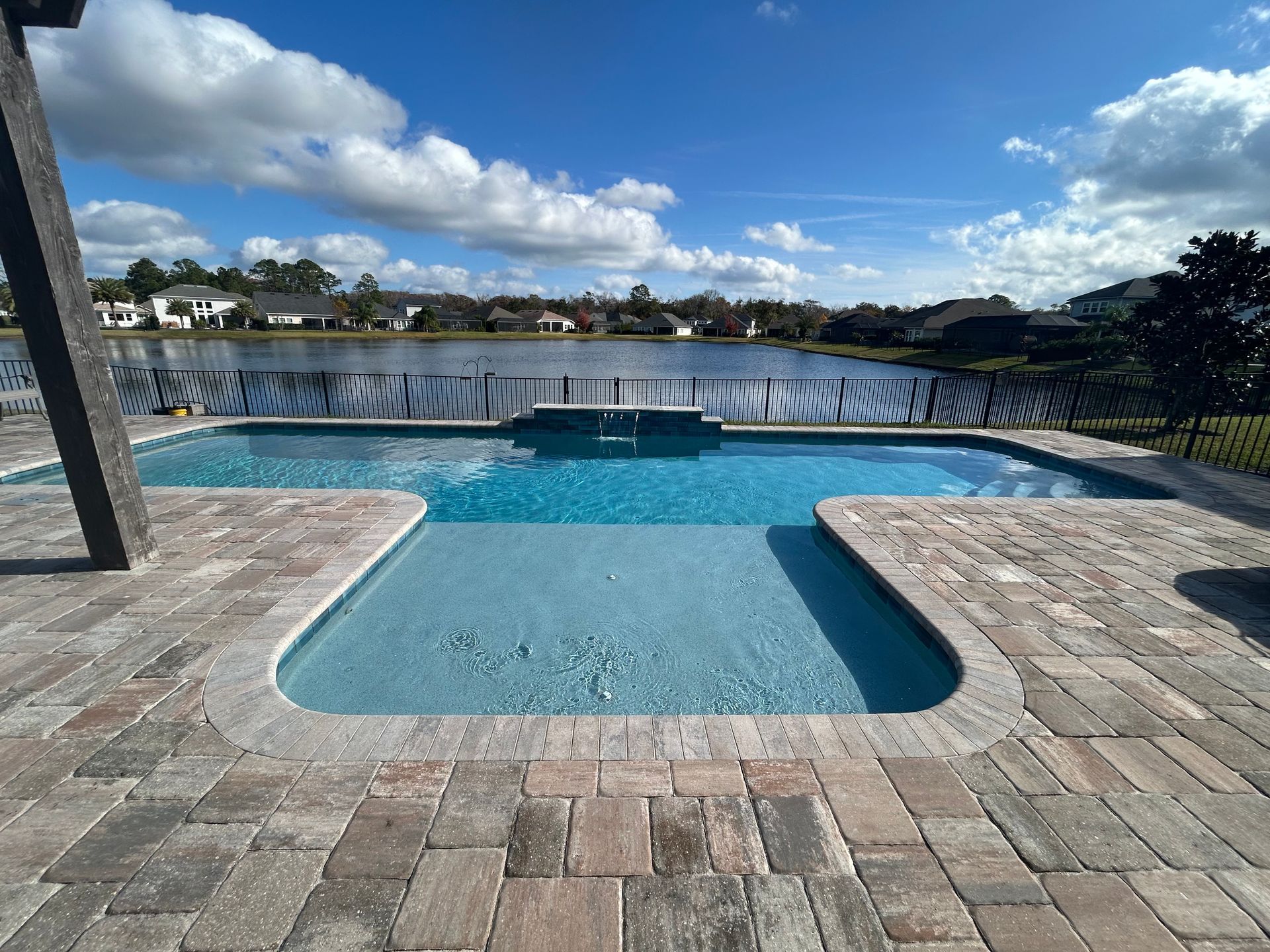 An outdoor pool in the daytime