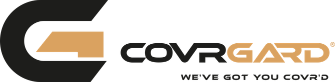 CovrGard logo in black, orange, and white with a stylized C and wordmark.
