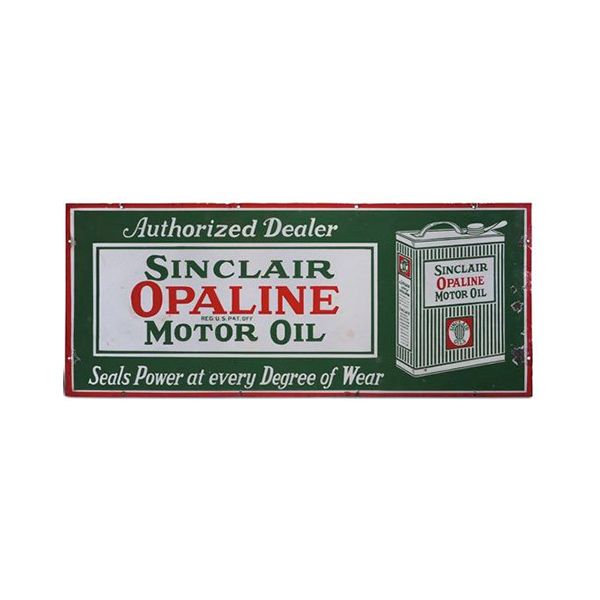 Sinclair Opaline Motor Oil Porcelain Sign