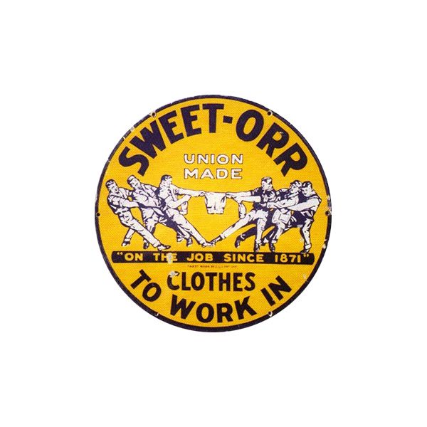 Sweet Orr Union Made Clothes Porcelain Sign
