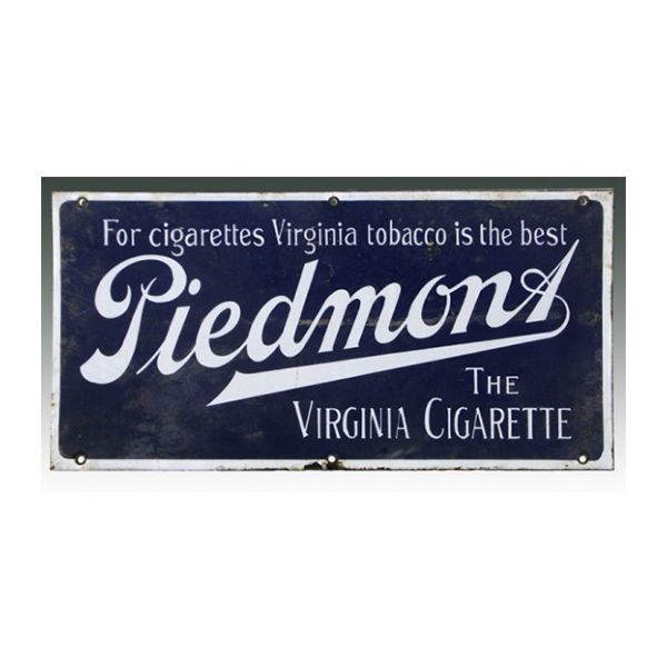 Piedmont Virginia Cigarettes Porcelain Sign