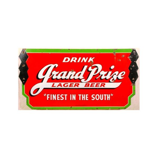 Grand Prize Beer Porcelain Sign