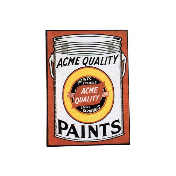 Acme Quality Paints Porcelain Sign