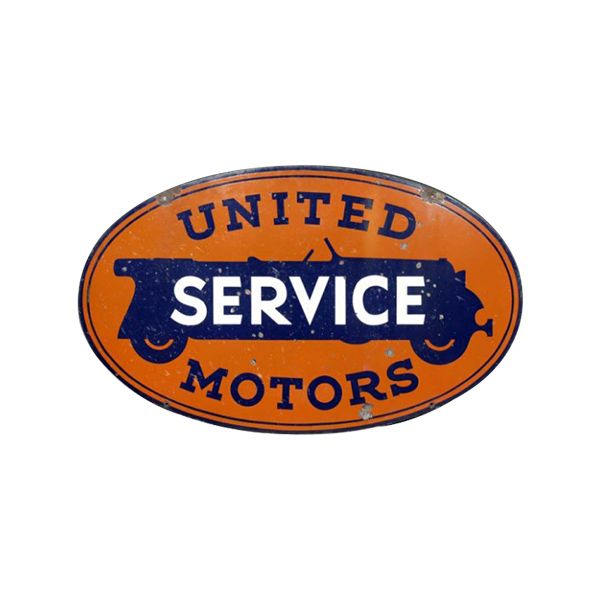 United Motor Service Porcelain Sign