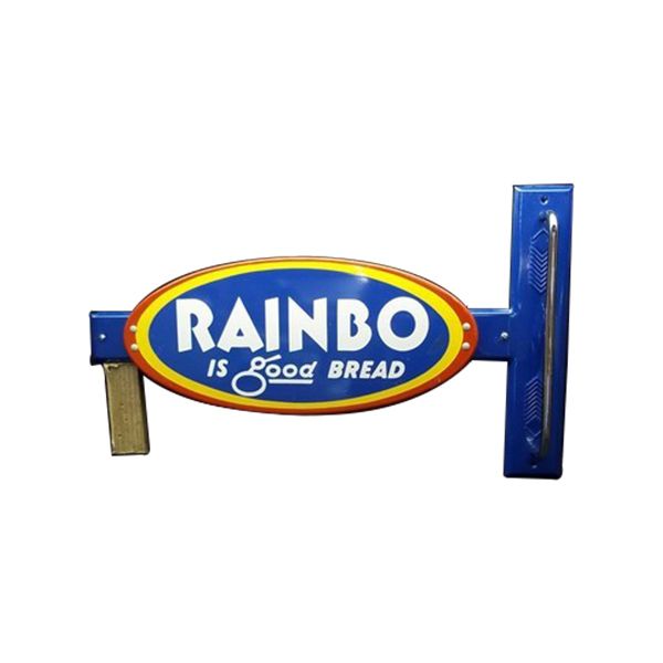 Rainbo Is Good Bread Door Push Porcelain Sign