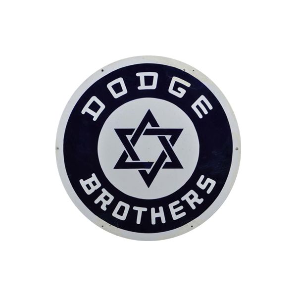 Dodge Brothers Star of David Round Porcelain Sign