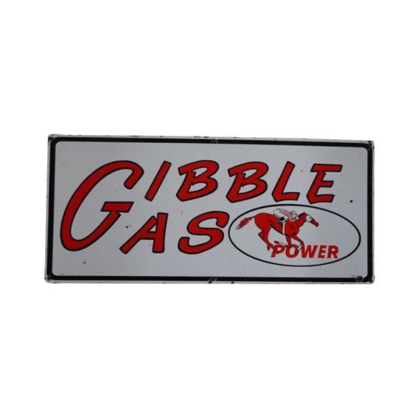 Gibble Gas Horse Power Porcelain Sign