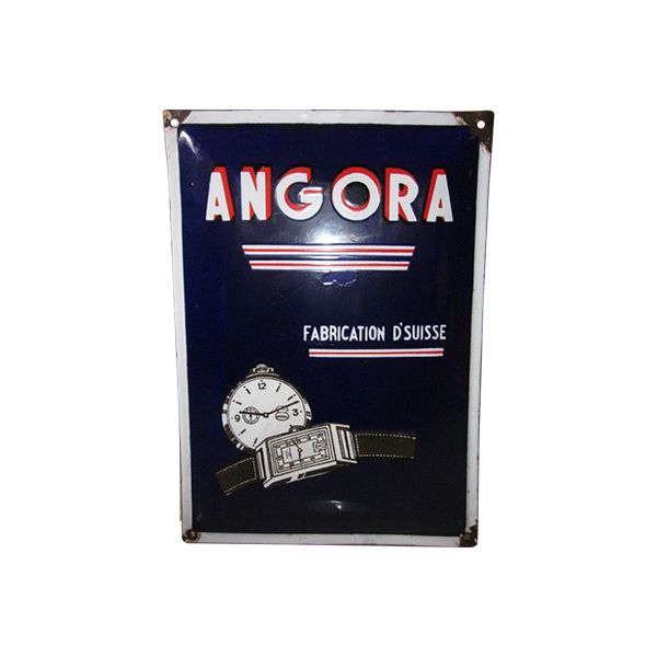 Angora Watches Porcelain Sign