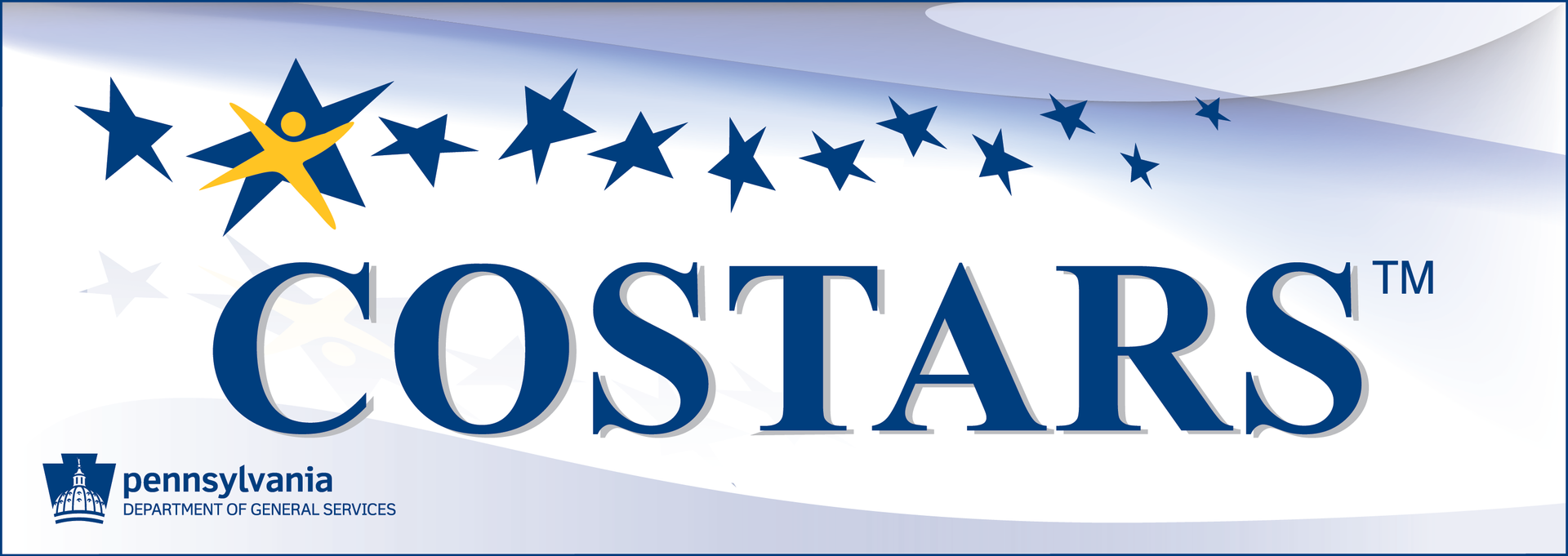 COSTARS logo with blue stars on a white background and a small Pennsylvania logo in the corner