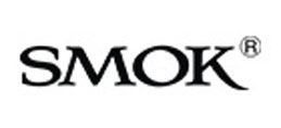 A black and white logo for smok on a white background.