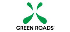 A green roads logo on a white background.