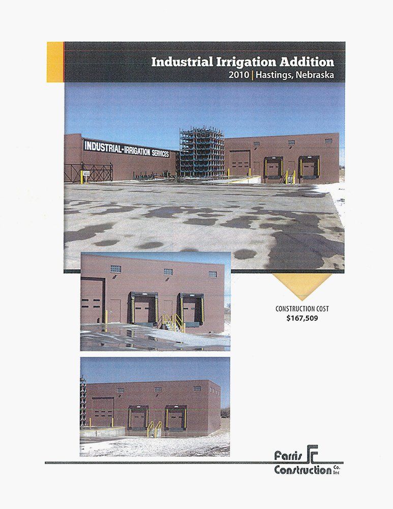 Industrial Irrigation Addition 2010 | Hastings, Nebraska