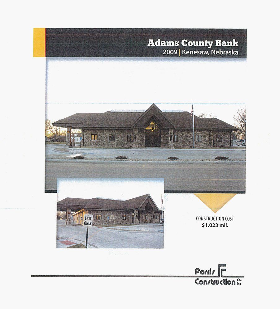 Adams County Bank 2009 | Kenesaw, Nebraska