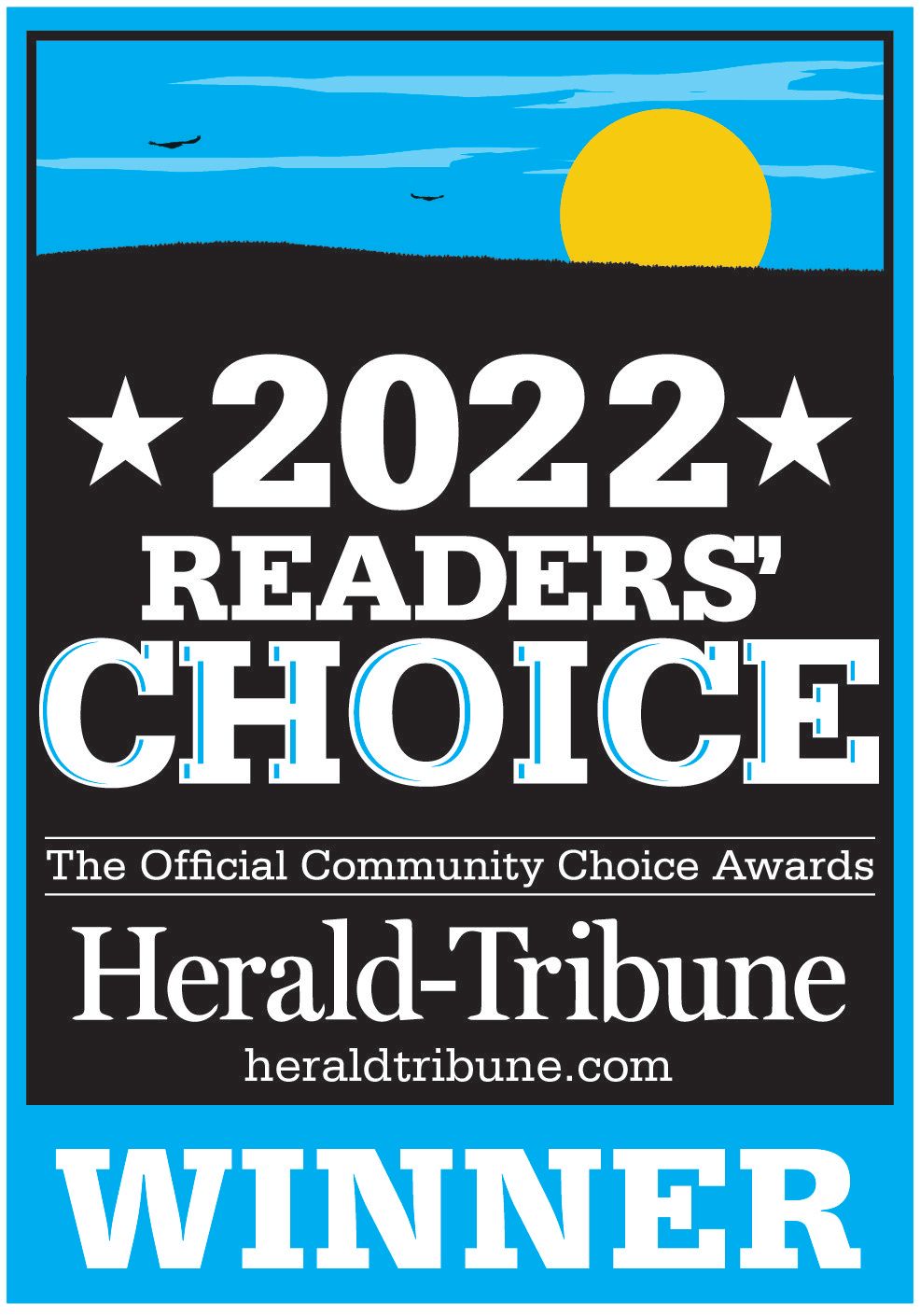 The herald tribune is the winner of the 2022 readers ' choice awards.