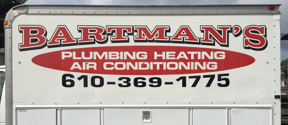 Bartmans Plumbing Heating and  Air Conditioning Sign Board