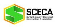 SCECA logo, a green