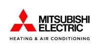 Mitsubishi Electric logo: Red diamond logo with 
