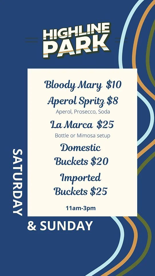 Saturday and Sunday Specials