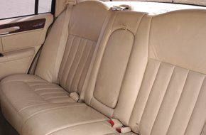 Leather seat in car