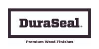 DuraSeal logo with “Premium Wood Finishes” on a white background
