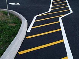 Painted road