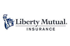 Liberty Mutual Insurance logo: Statue of Liberty icon next to company name.