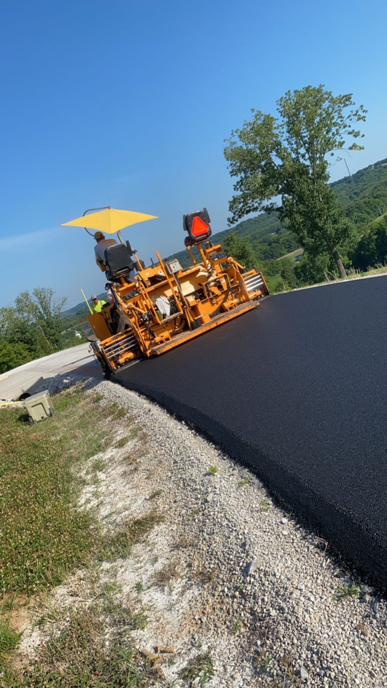 asphalt paving application