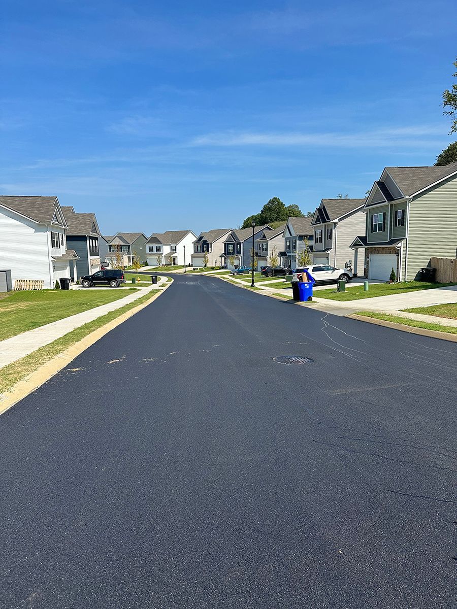 residential asphalt road