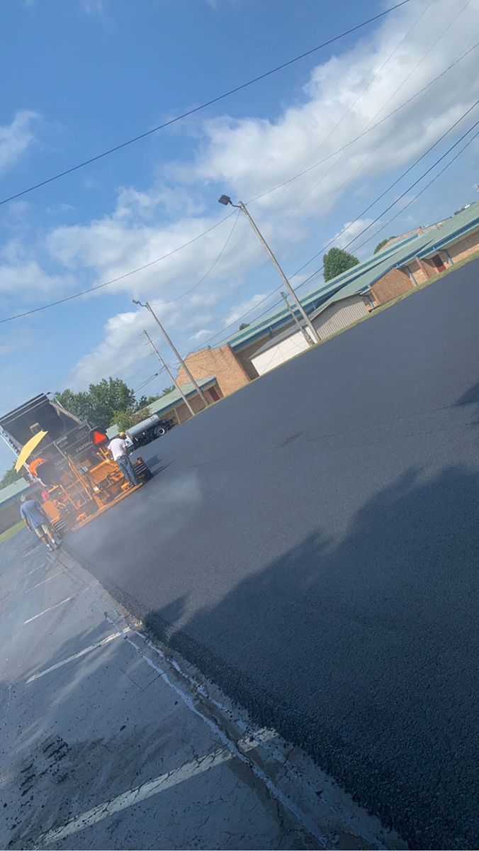 commercial paved space