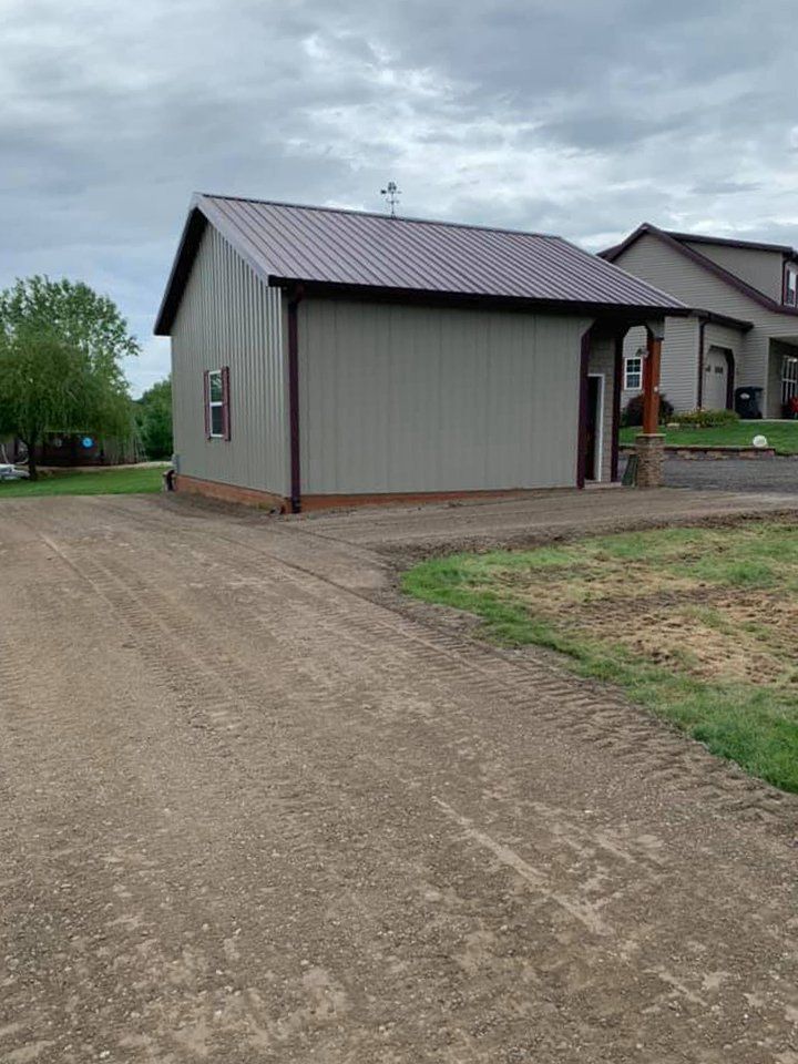 Driveway building, Garage pad and Building Pad Construction by Beery Construction Clarinda Ia