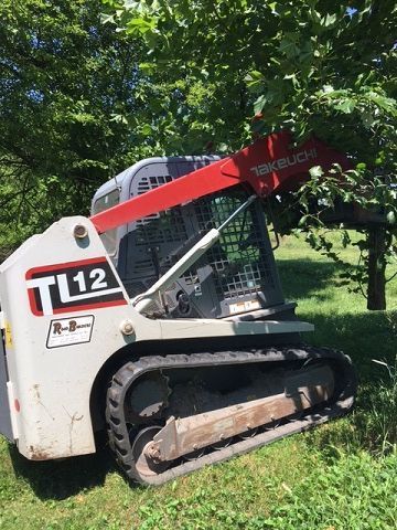 red demolition truck