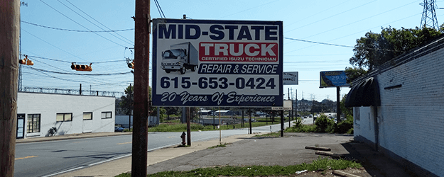 Mid-State Truck Sign Board