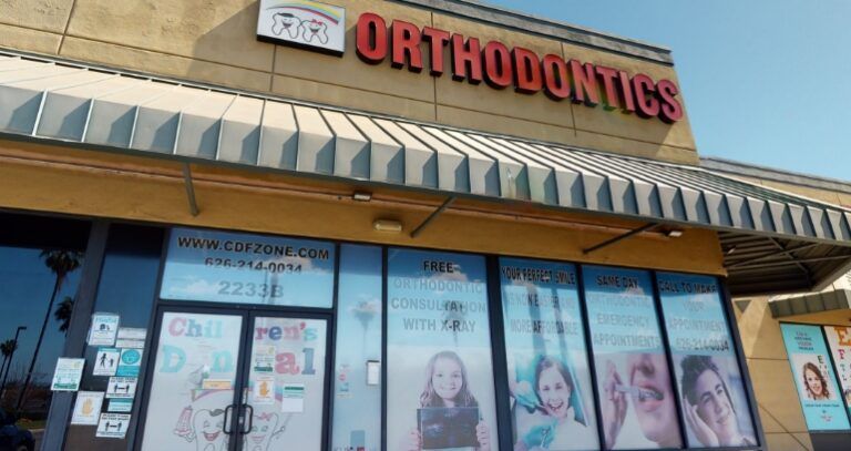 Outside orthodontic office in West Covina