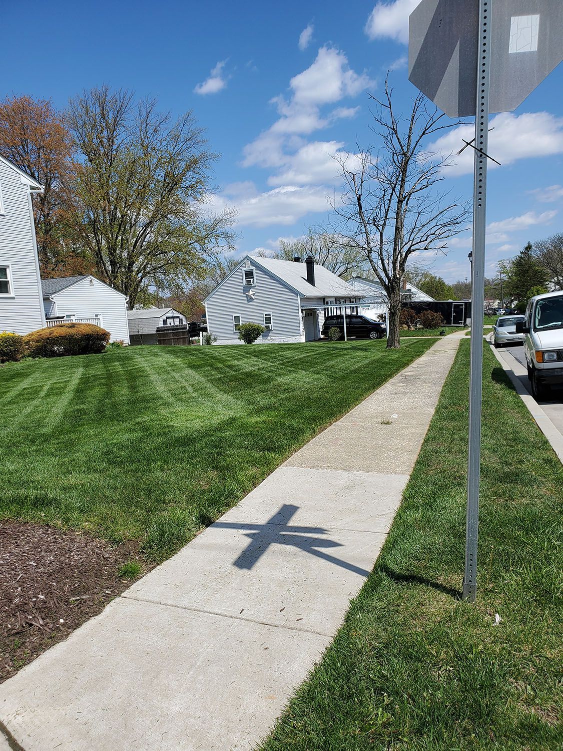 House with a beautiful landscape