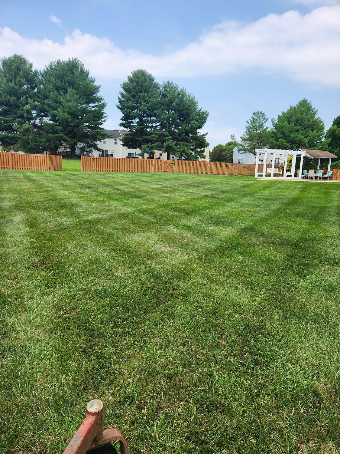 Well maintained lawn